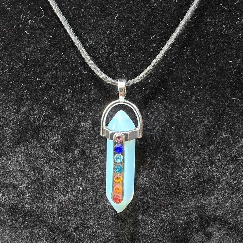 Opalite Crystal Pendant Necklace - Picture 2 of 4